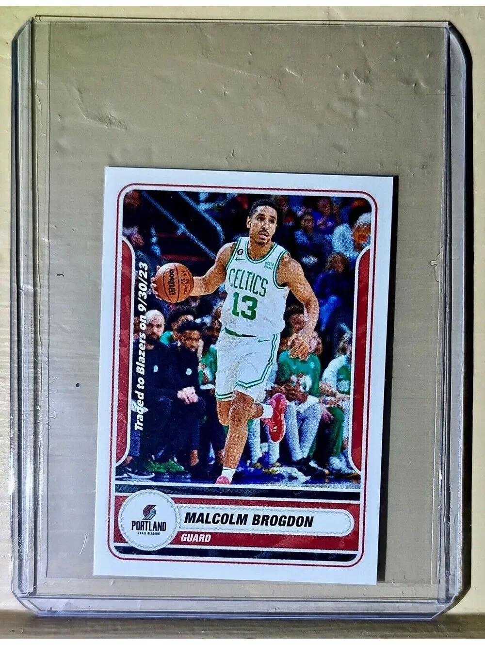2023-24 Malcolm Brogdon Panini NBA Basketball #449 Sticker Trail Blazers